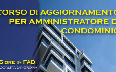 Corso di aggiornamento per amministratore di condominio