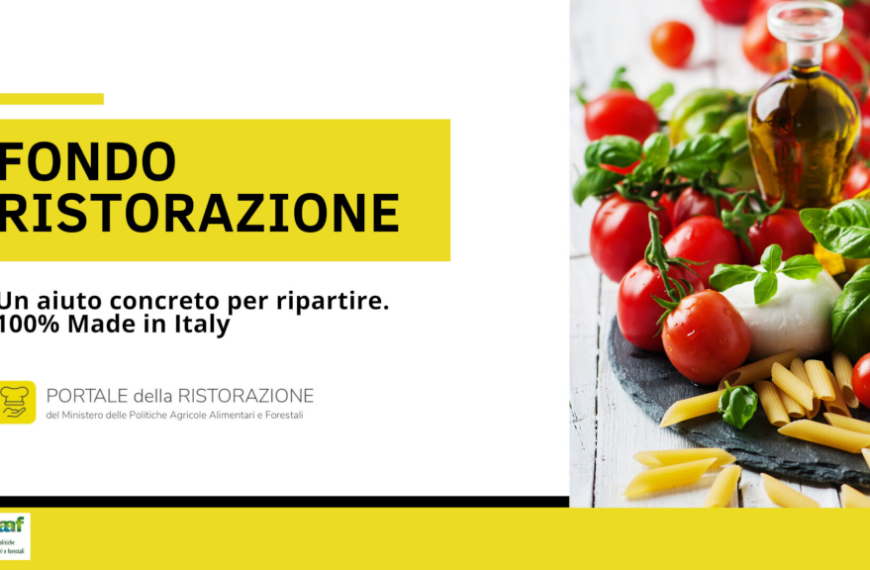Fondo ristorazione. Contributi per acquisto di prodotti made in Italy