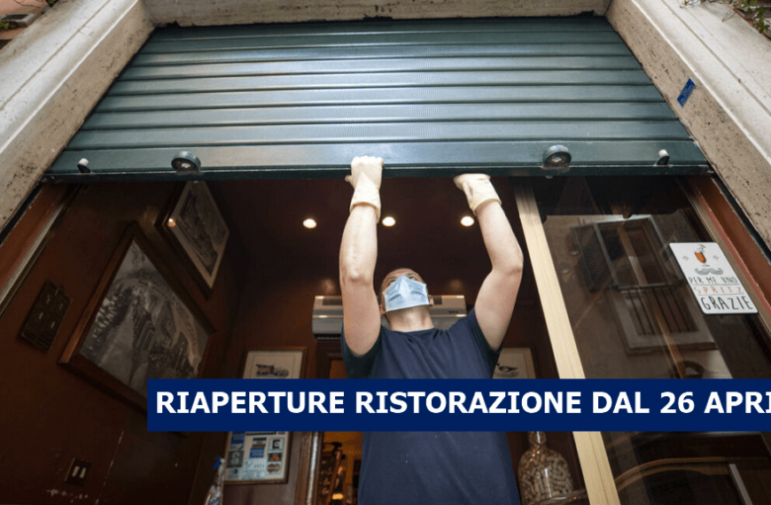 riaperture ristorazione 26 aprile