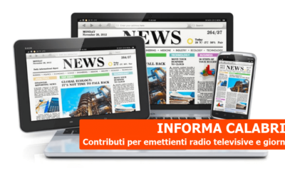 Informa Calabria. Contributi a emittenti radiotelevisive e testate giornalistiche