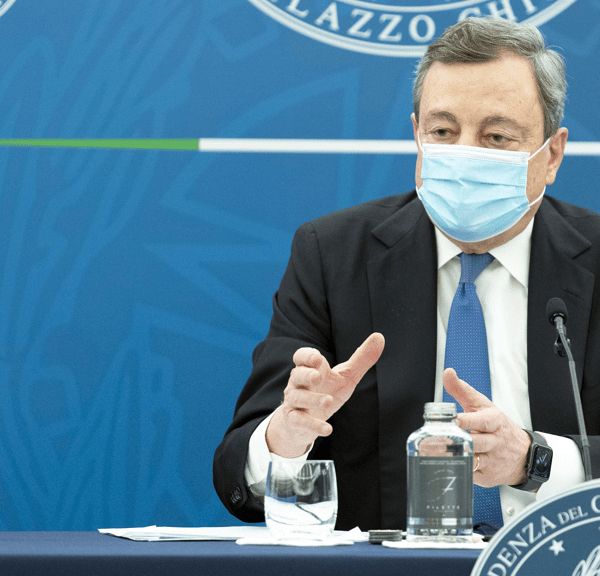 il presidente del consiglio dei ministri, Mario Draghi