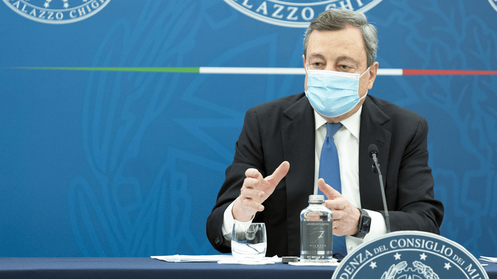 il presidente del consiglio dei ministri, Mario Draghi