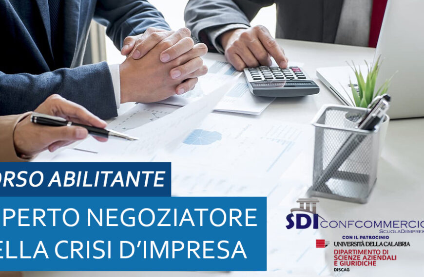 Corso abilitante per Esperto Negoziatore della crisi di impresa