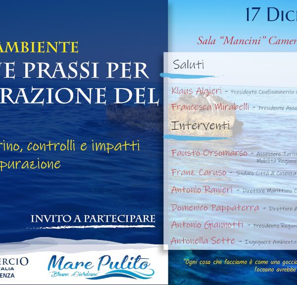 Convegno buone prassi depurazione mare