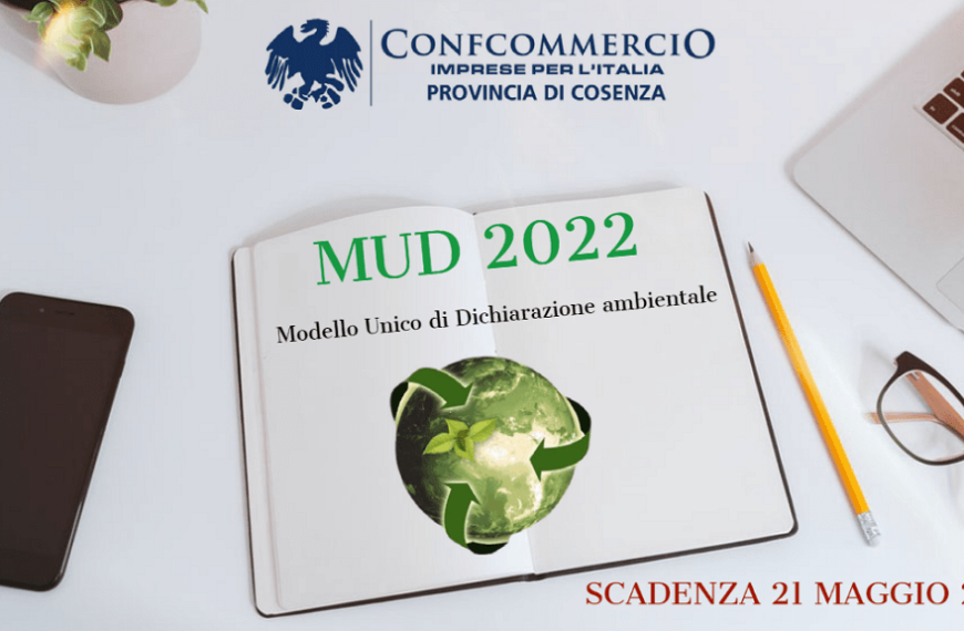 Modello Unico di dichiarazione ambientale (MUD) 2022