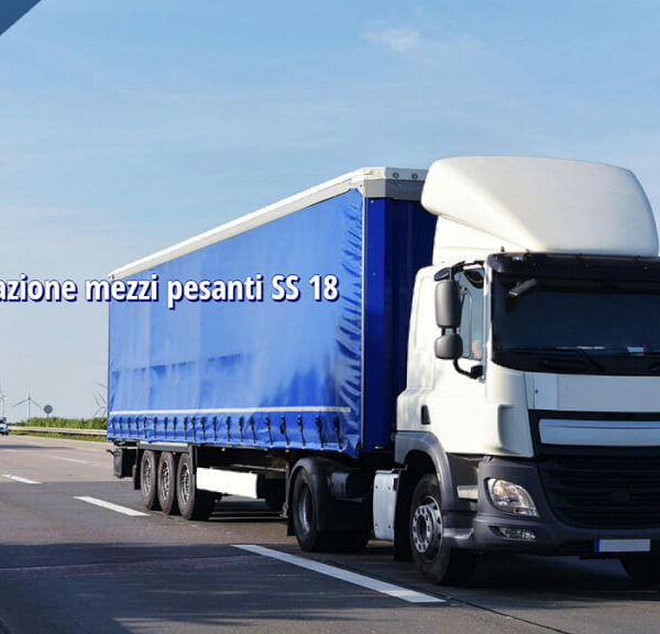 Limitazione circolazione mezzi pesanti SS 18