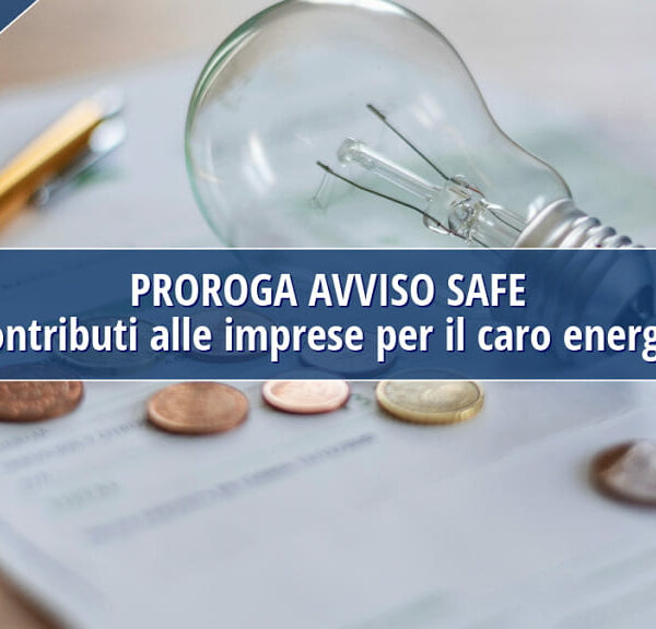 Proroga termini Avviso Pubblico SAFE