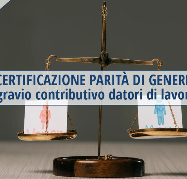 Esonero contributivo parità di genere