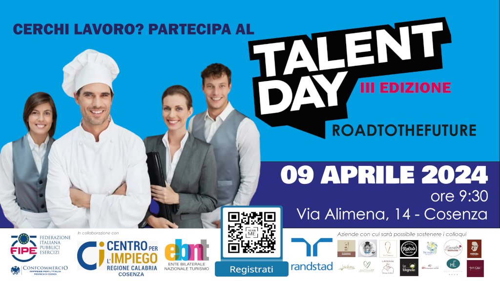 In arrivo il Talent Day FIPE.  Il 9 Aprile 2024 evento a Cosenza