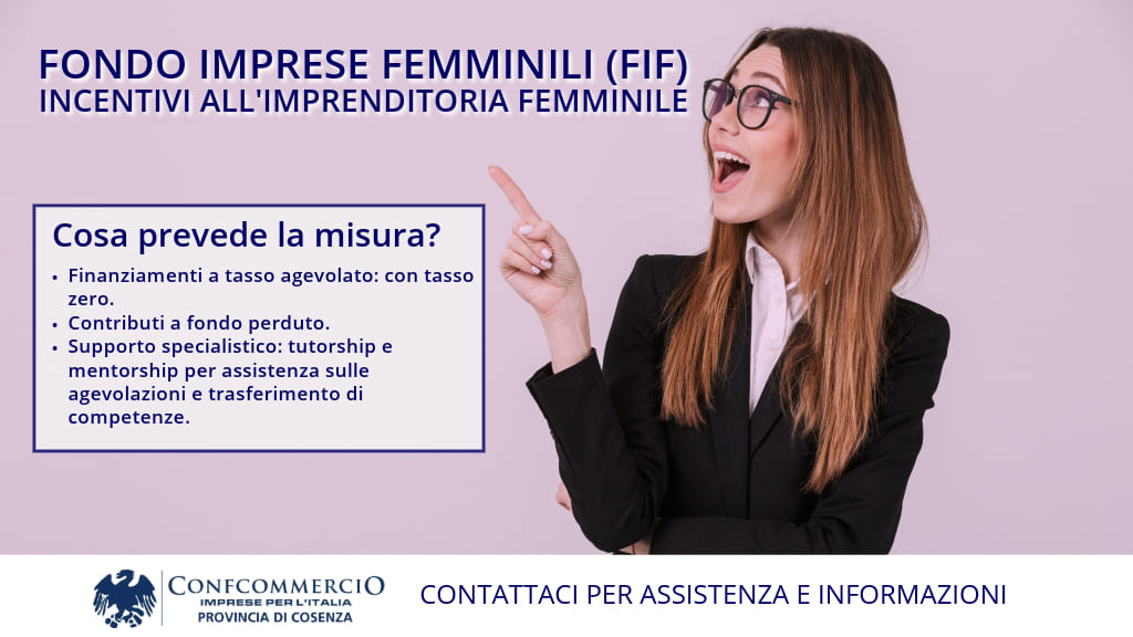 Fondo Imprese Femminili: Incentivi per le donne in Calabria