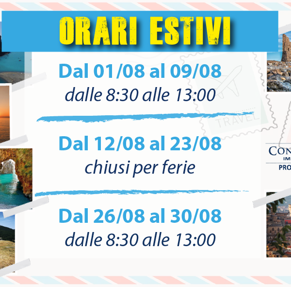 orari estivi confcommercio cosenza 2024