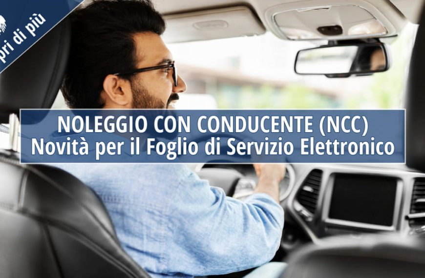 NCC – Novità per il Foglio di Servizio Elettronico