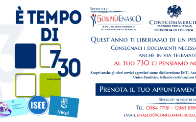 Assistenza per la dichiarazione dei redditi con Confcommercio Cosenza