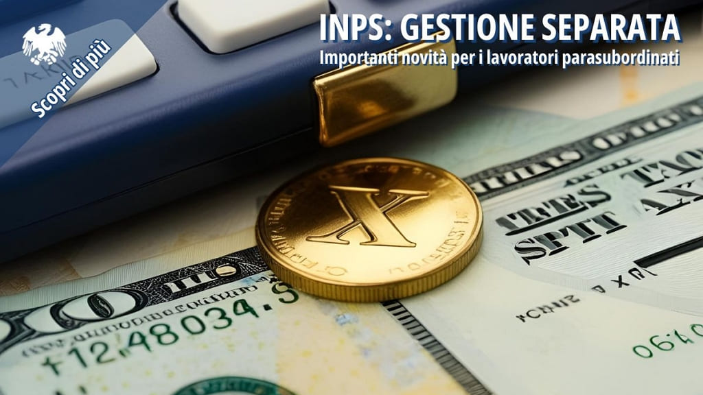 Denaro e calcolatrice, simbolo della gestione dei contributi previdenziali