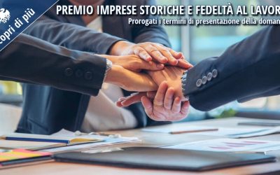 Premio Imprese Storiche e Fedeltà al Lavoro Cosenza: prorogati i termini al 31 ottobre 2025