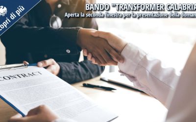 Bando “Transformer Calabria”: Aperta la Seconda Finestra per presentare la domanda