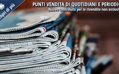 Contributo 2025 per punti vendita non esclusivi di quotidiani e periodici