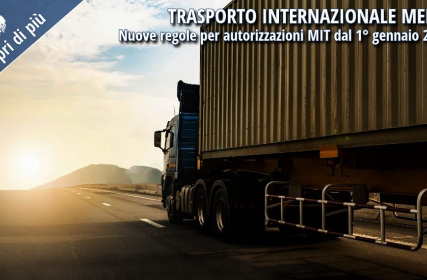 Camion su strada con container: nuove regole MIT 2025 per autorizzazioni al trasporto internazionale merci.