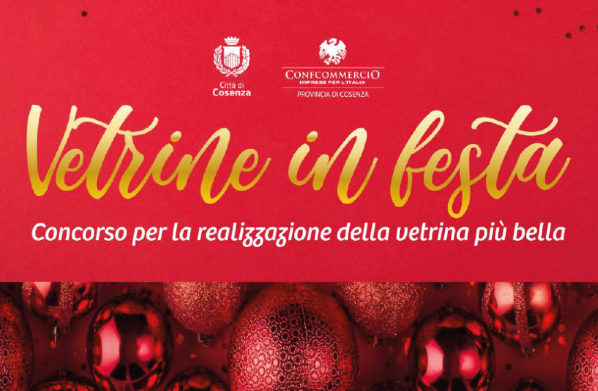 Vetrine in festa: torna il concorso che accende la magia del Natale a Cosenza