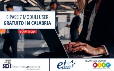 Corso EIPASS 7 Moduli User Gratuito in Calabria