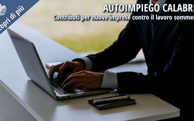 Autoimpiego Calabria: contributi per nuove imprese contro il lavoro sommerso