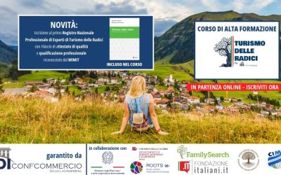 Turismo delle Radici: al via il corso di alta formazione con qualificazione riconosciuta
