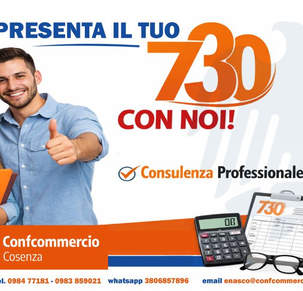 Assistenza CAF per dichiarazione dei redditi modello 730 con consulenza professionale Confcommercio.