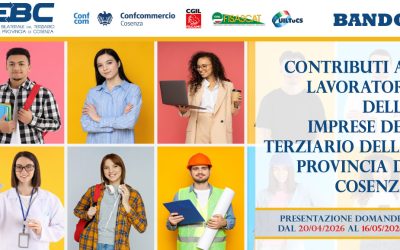 Ente Bilaterale del Terziario Cosenza: al via il Bando contributi ai lavoratori 2026