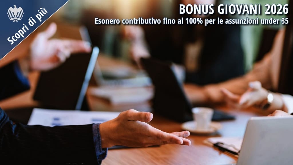 Bonus Giovani 2026: riunione aziendale con focus sugli incentivi per le assunzioni under 35 e l’esonero contributivo fino al 100%.