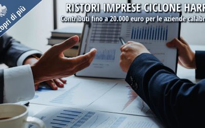 Ristori imprese ciclone Harry: contributi fino a 20.000 euro per le aziende calabresi