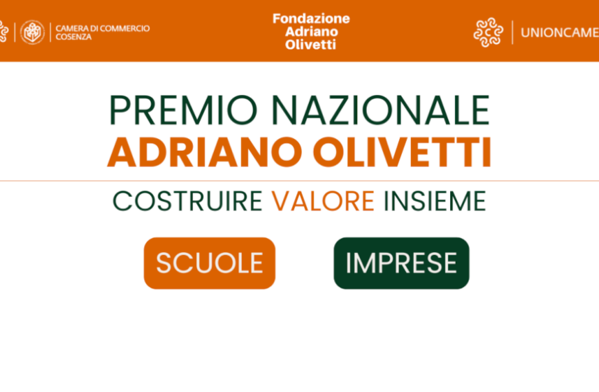 Premio olivetti camera commercio cosenza