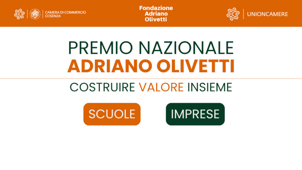 Premio olivetti camera commercio cosenza