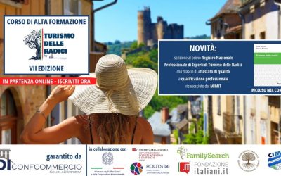 Turismo delle Radici: al via la settima edizione del corso di alta formazione con qualificazione riconosciuta