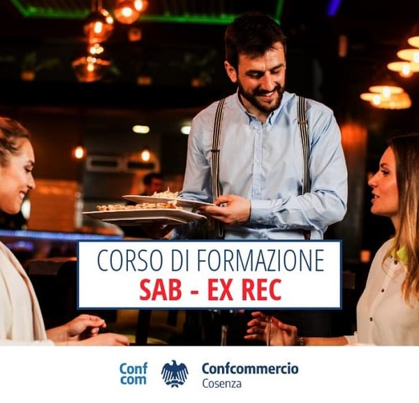 Corso SAB ex REC in partenza a Corigliano-Rossano promosso da Confcommercio Cosenza.