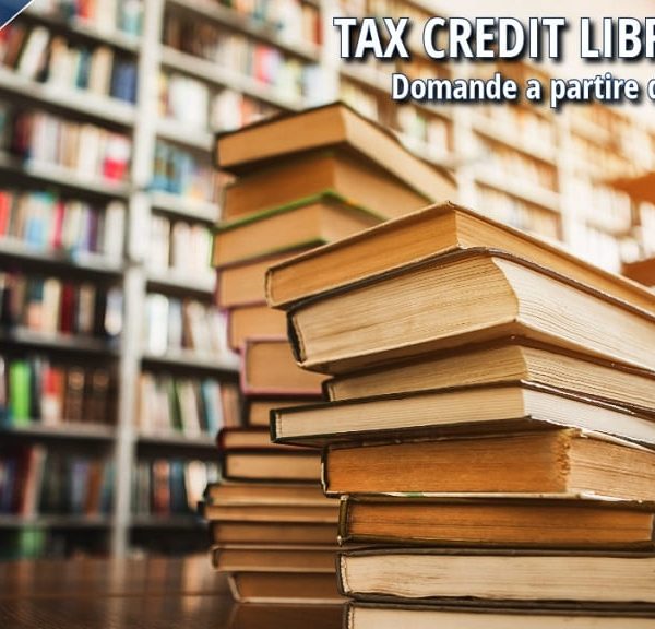 Tax Credit Librerie 2026: libri e libreria con indicazione delle domande a partire dal 14 settembre.